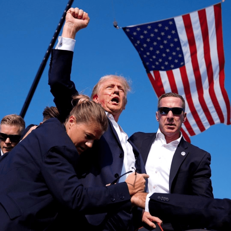 Le dispararon en Donald Trump en un acto de campaña en Pensilvania