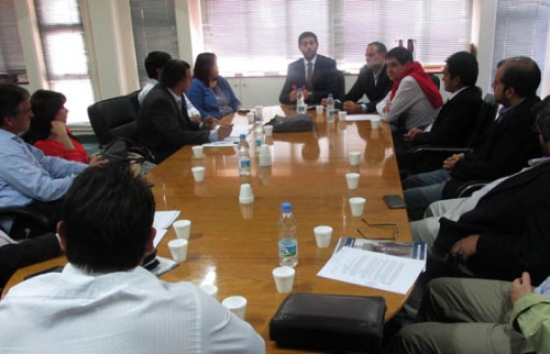 EL MINISTRO JAVIER MONTERO RECIBIÓ A LEGISLADORES Y EDILES DE ROSARIO DE LA FRONTERA