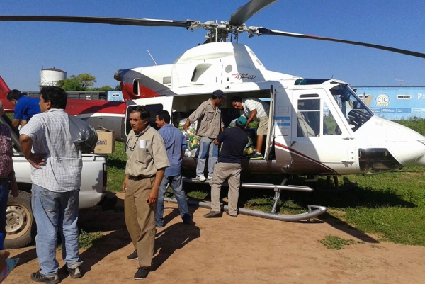 INTENSIFICAN OPERATIVO DE CONTENCIÓN Y ASISTENCIA AÉREA EN EL BERMEJO