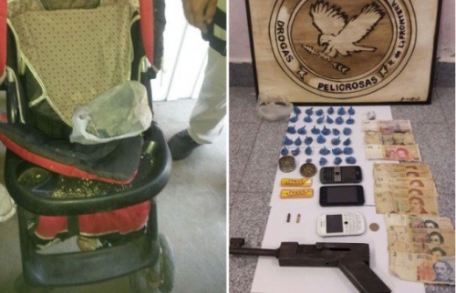 ROSARIO DE LA FRONTERA: MUJER EQUIPADA CON ARMA TUMBERA VENDÍA DROGAS UTILIZANDO EL COCHE DE SU BEBÉ.