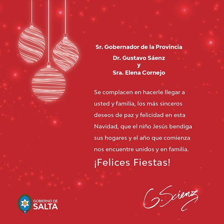 Saludo del Gobernador