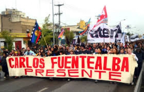 Masiva marcha en las calles a 10 años del asesinato del docente Fuentealba