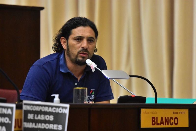 Andres Blanco Diputado Provincial Frente Izquierda