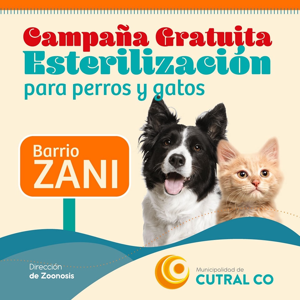 Camapaña Gratuita de Esterilización en #BarrioZani del 11 al 15 de marzo