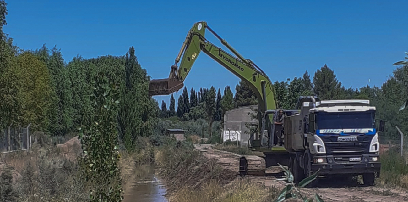 Provincia trabaja para mejorar el caudal de agua para productores de Picún Leufú
