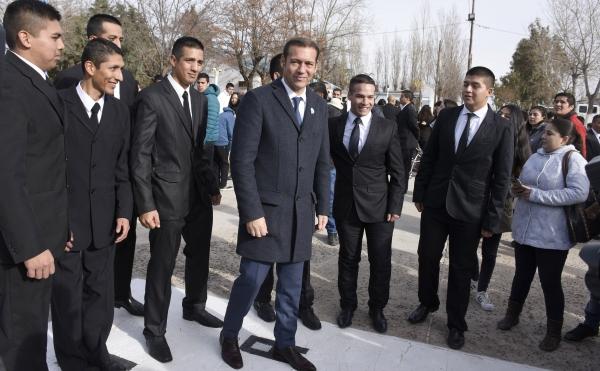 Gutiérrez presidió la jura a la Bandera de becarios de la Policía provincial