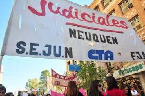 Empleados judiciales, de protesta.