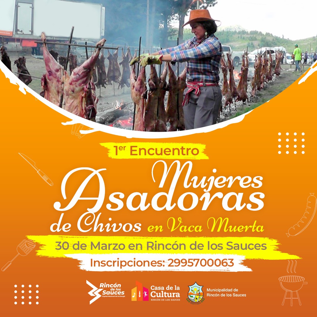 Vaca Muerta tendrá su primer Encuentro de Asadoras de la provincia