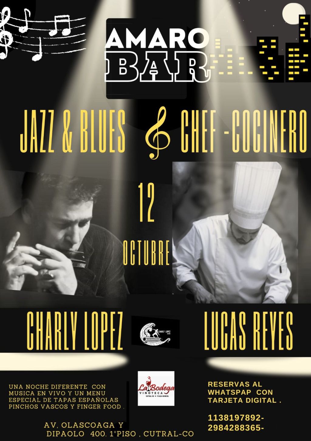 Se viene algo lindo con Charly Lopez en gran Amaro-Bar los esperamos !va a estar lindo ..una noche diferente !