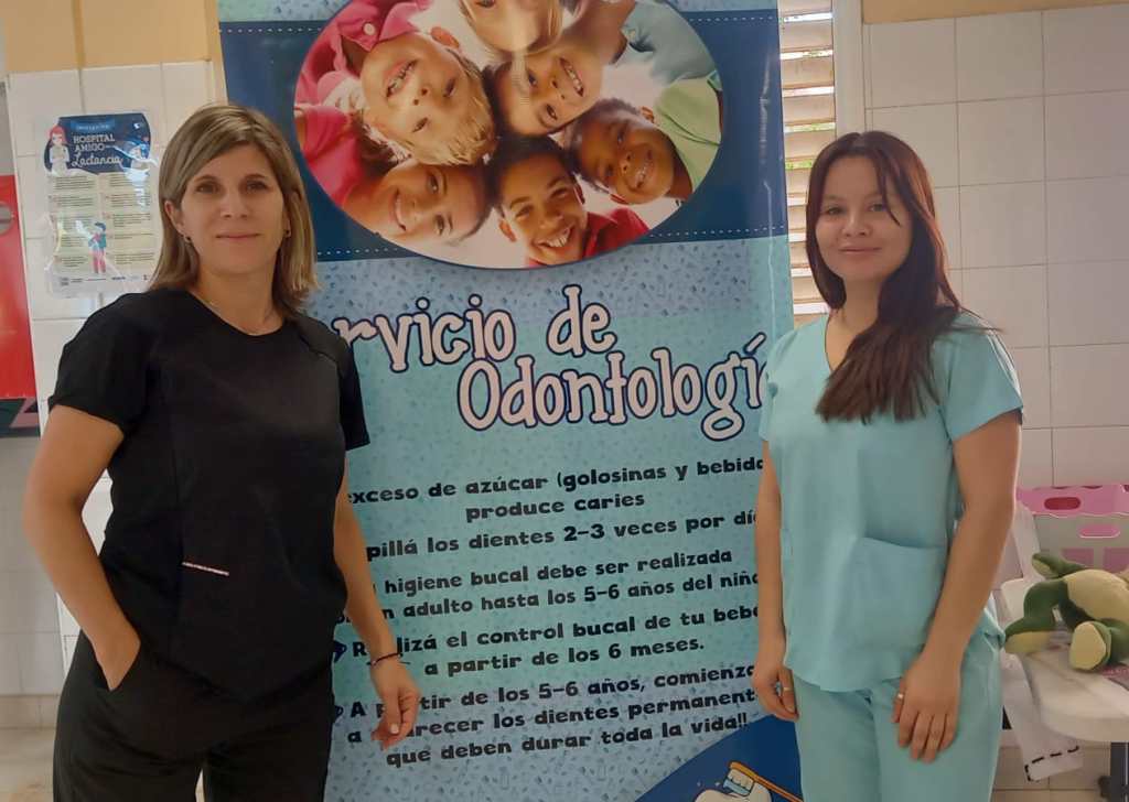 Jefa del sector de odontología Andrea Ramirez Semana de la salud bucal