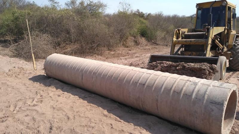 EL QUEBRACHAL: PASO DE AGUA EN EL PARAJE EL MANGRULLO