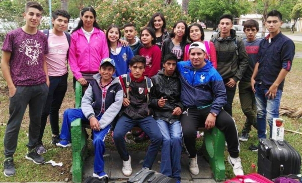 Llegaron los deportistas que participaron en los Juegos Evita