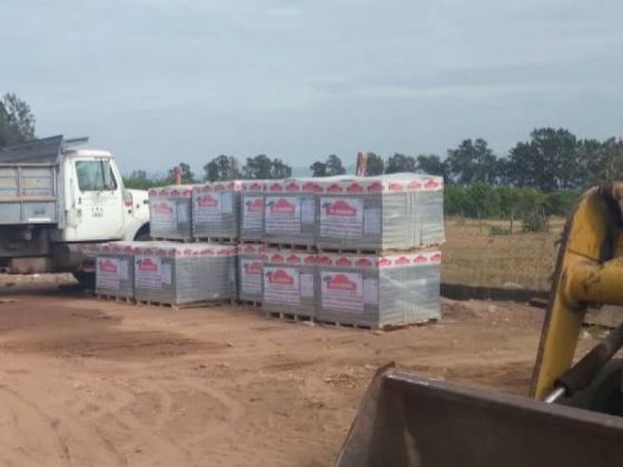 ANTA: Los municipios reciben materiales para la construcción de infraestructura urbana