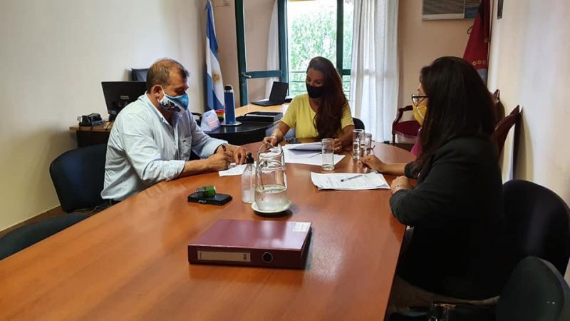 EL INTENDENTE ROJAS SE REUNIÓ CON LA SECRETARÍA DE DERECHOS HUMANOS