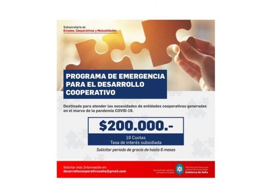 La Provincia lanzó líneas de financiamiento para el desarrollo de cooperativas