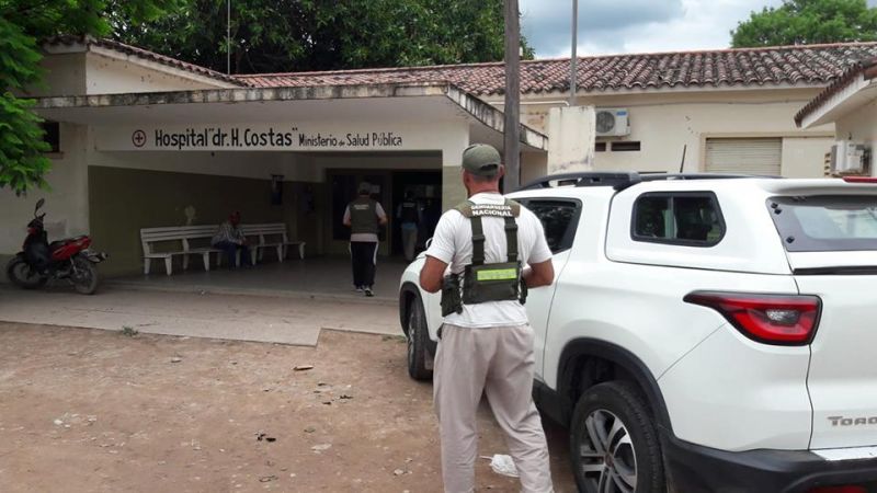 J V GONZALEZ : ALLANAMIENTO DE GENDARMERIA EN EL HOSPITAL