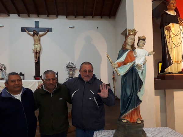 El intendente Aguirre donó a la Parroquia una imagen de la Virgen María Auxiliadora