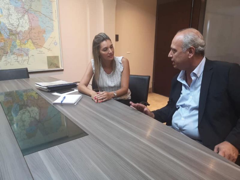 LAS LAJITAS : EL INTENDENTE ALABI EN EL MINISTERIO DE OBRAS PUBLICAS