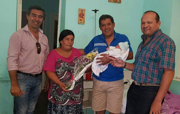 Micaela Abigail es la primera beba de 2018 que nació en J. V. González