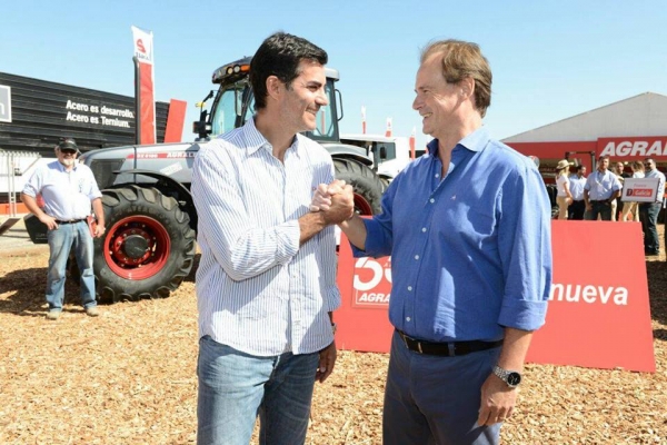 Los gobernadores de Salta y Entre Ríos en la Expoagro.