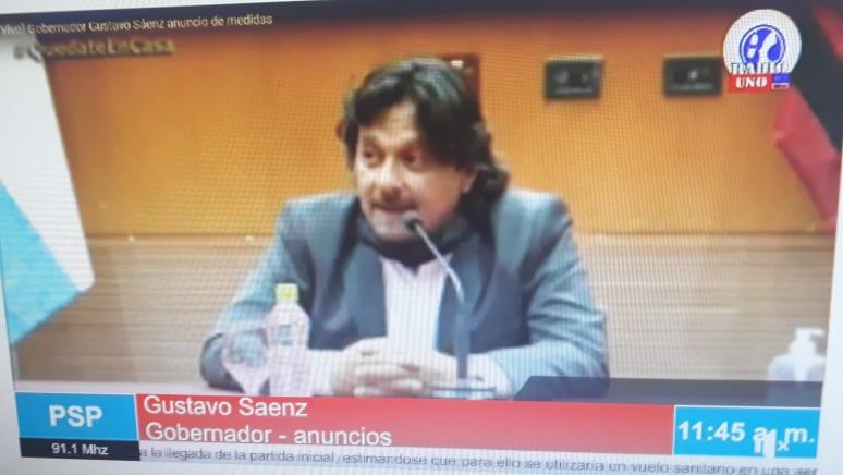 Sáenz anunció medidas para el sector privado: "Nos toca al Estado devolverles un poco de su apoyo"