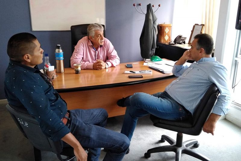 El Secretario del Interior se reunió con el intendente de Apolinario Saravia.