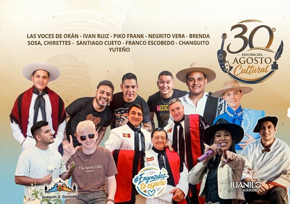 Joaquín V. González se prepara para vivir la 30.ª Edición del Agosto Cultural