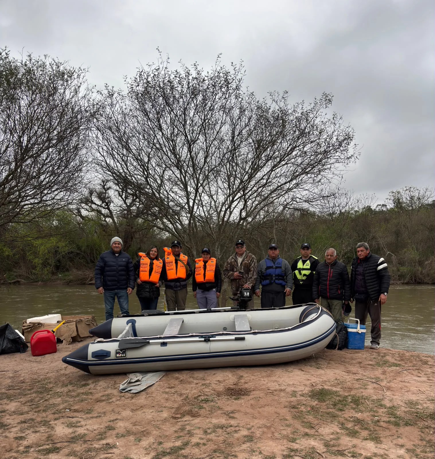 Ante el "súper niño", Juanilo toma la delantera en González y monitorea el río Juramento