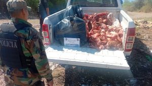 La Policía Rural secuestró 300 kilos de carne no apta para el consumo