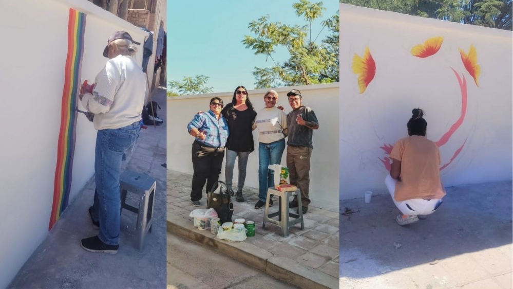 Camino al Día de la Visibilidad Trans preparan un mural en San Carlos