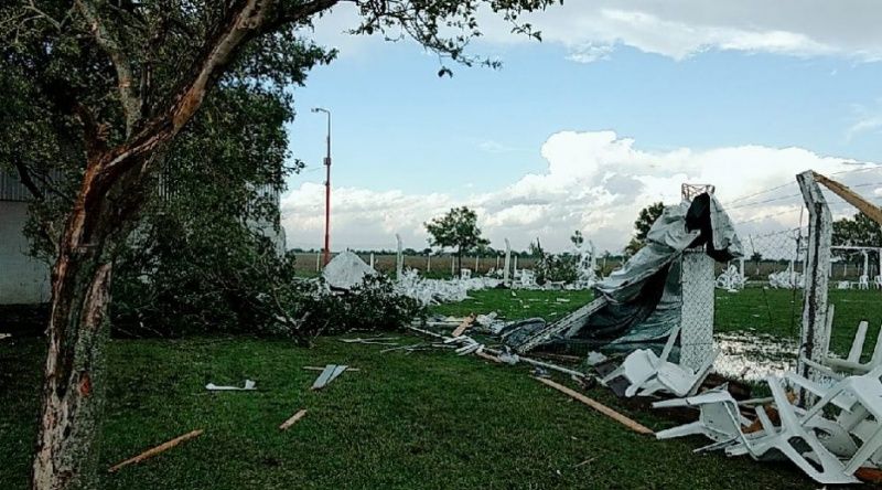 Un tornado azotó Colonia Ana y La Rubia en el departamento San Cristóbal