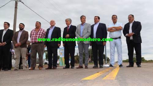 El Gobernador inauguró la repavimentación de los accesos de El Nochero y Santa Margarita