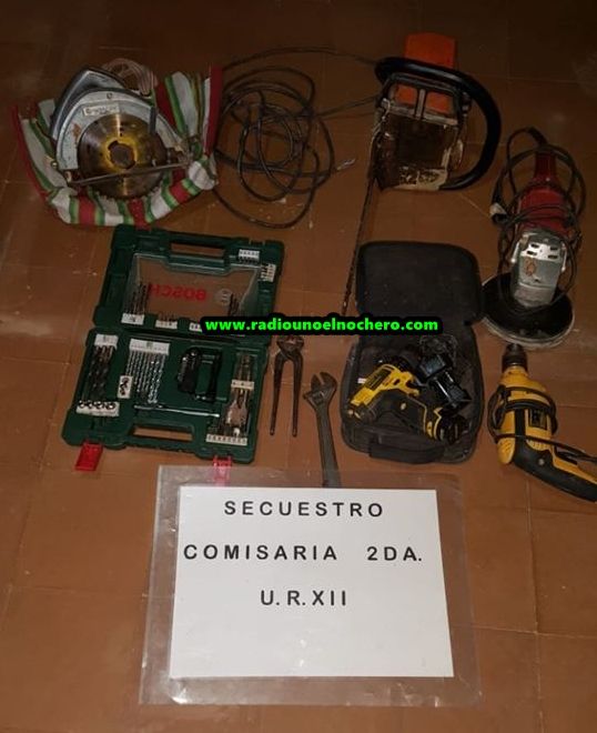 Villa Minetti: La policía recuperó herramientas sustraídas de una carpintería