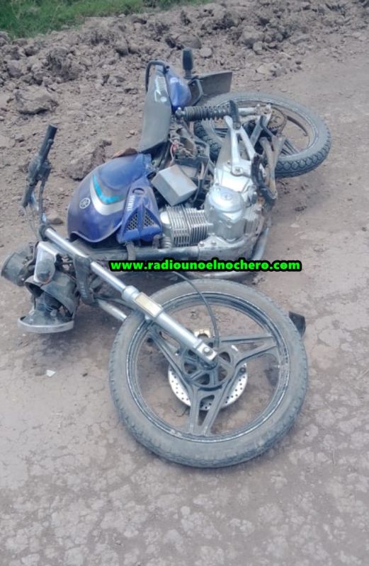 El Cuadrado: Derrapó con su motocicleta