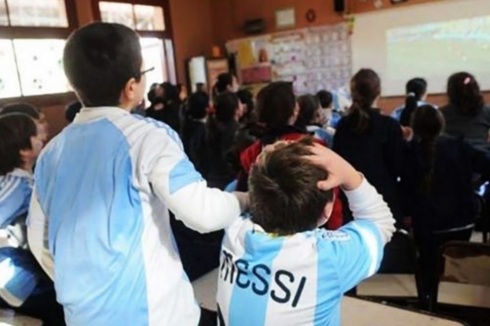 Las clases y el Mundial en las escuelas santafesinas