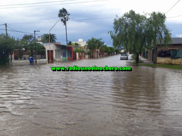 Tostado bajo agua, llovió más de 200 milímetros en pocas horas