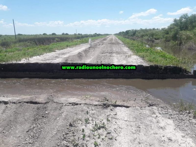 Dpto. Vera: Colapsó el puente sobre la Ruta 30 en Los Amores