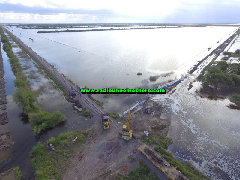 La Provincia trabaja en la zona afectada por las lluvias