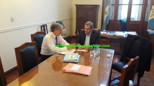 Por la emergencia hídrica, Gramajo se reunió con el Ministro Farias