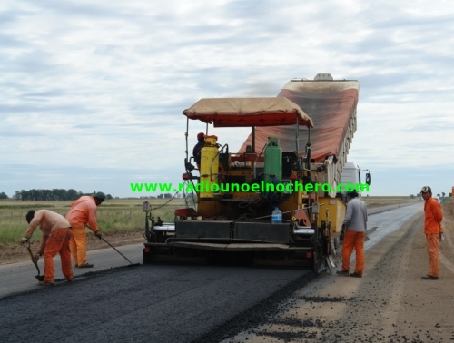 Avance de obras en accesos del norte del departamento 9 de Julio