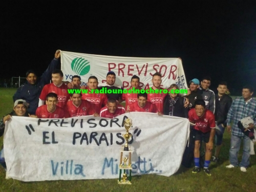 "Previsora El Paraíso" se consagró campeón del Comercial de Santa Margarita