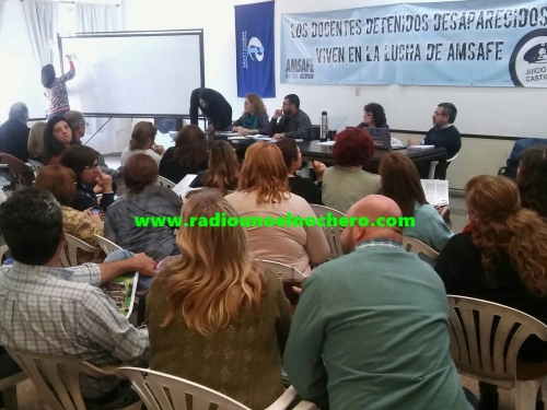 La asamblea de Amsafe resolvió un plan de lucha