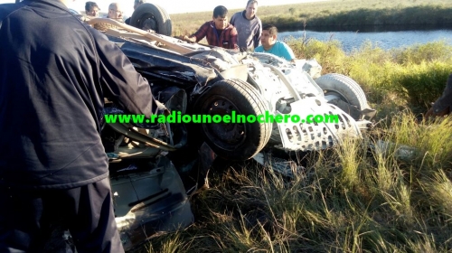El Nochero: Grave accidente en Ruta 95, dos personas fallecidas