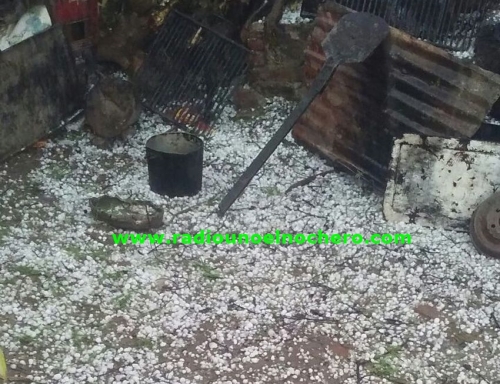 Lluvias y tormentas con granizo azotaron al este santiagueño