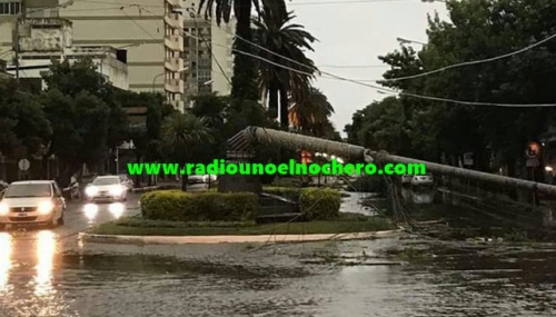 Rafaela sufrió este domingo el peor temporal de los últimos 40 años