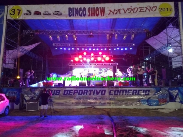Una multitud se dio cita en el Bingo Show Navideño de Santa Sylvina, Chaco
