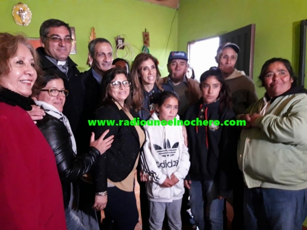 La gobernadora Claudia de Zamora inauguró obras en Lote 5, Los Juries
