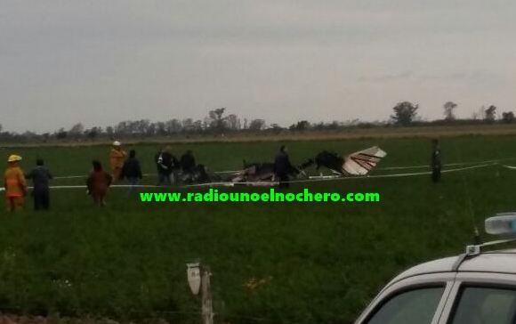 Una Avioneta se estrelló sobre los cables de alta tensión y dejó sin luz al departamento 9 de Julio