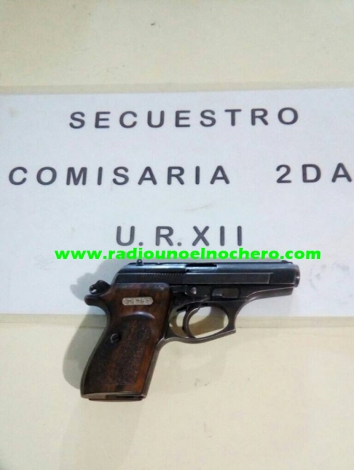 Detienen a menor de edad en Villa Minetti con una pistola