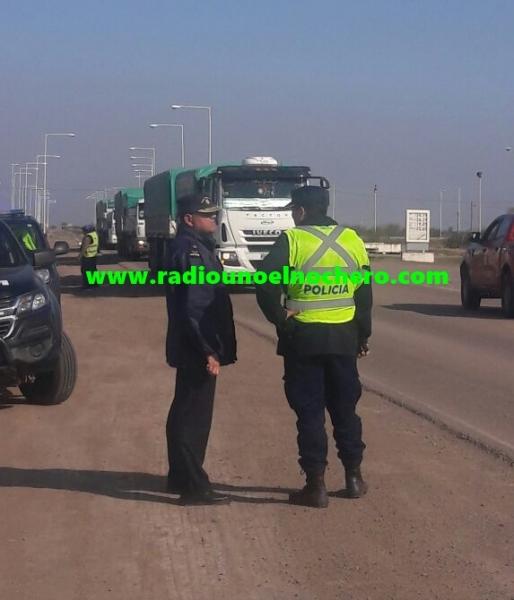 Tostado: Importante control vehicular en el cruce de las Rutas 95 y 98